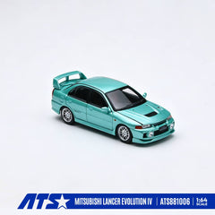 (Pre-Order) 1/64 ATS Models ATS881006 Mitsubishi Lancer Evolution 4 Metallic Mint Green