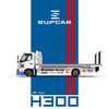 (Pre-Order) 1/64 SupCar SC647243 Hino 300 Tow Truck Brumos Racing #59