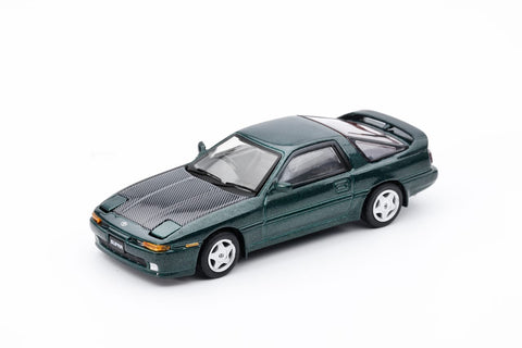 (Pre-Order) 1/64 DCT 252 Toyota Supra A70 1988 Green w/ Carbon Bonnet