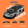 (Pre-Order) 1/64 SupCar SC643834 Lamborghini Aventador LP700-4 GT Evo Grey Shark