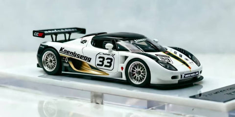 (Pre-Order) 1/64 Autobots Models AMKCCGTW33 Koenigsegg CCGT White #33