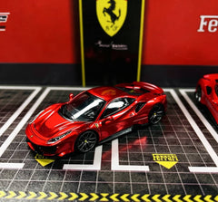 (Pre-Order) 1/64 HG HGF488PMR Ferrari 488 Pista Metallic Red