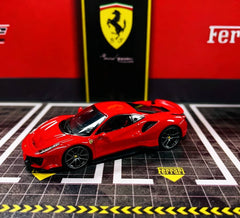 (Pre-Order) 1/64 HG HGF488PR Ferrari 488 Pista Rosso Corsa