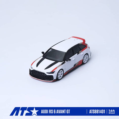 (Pre-Order) 1/64 ATS Models ATS881401 Audi RS6 Avant (C8) IMS GTO White