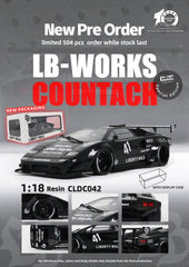(Pre-Order) 1/18 GT Spirit CLDC042 LB-Works Countach Black