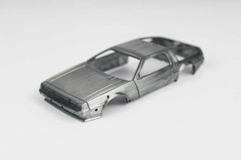 (Pre-Order) 1/43 Zincit Model ZMDTM2BS DeLorean Time Machine Mk2 Brushed Silver