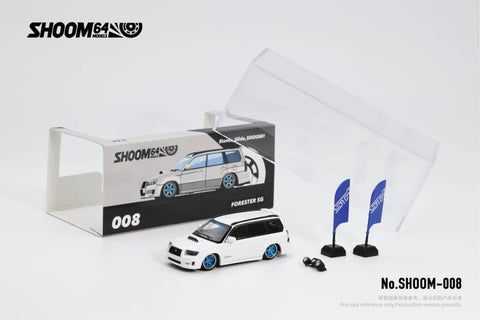 (Pre-Order) 1/64 Shoom64 8 Subaru Forester SG9 White