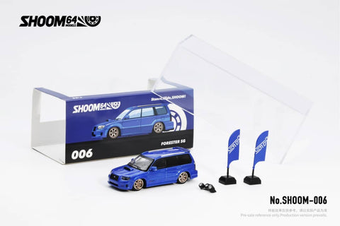 (Pre-Order) 1/64 Shoom64 6 Subaru Forester SG9 Blue