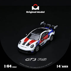 (Pre-Order) 1/64 Original Model OM644649 Porsche 992 GT3 RS Red/ Blue
