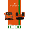 (Pre-Order) 1/64 SupCar SC647247 Hino 300 Tow Truck FNF Orange