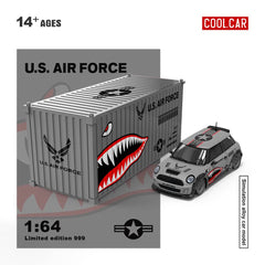 (Pre-Order) 1/64 Cool Car CC643647-2 Mini Cooper Grey Shark w/ Container