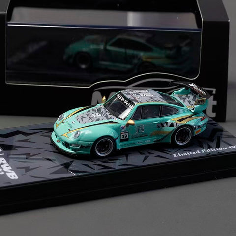 (Pre-Order) 1/64 MotoKit MKP993HA RWB 993 HubAuto Green #39