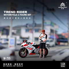 (Pre-Order) 1/64 MoreArt MO222255 Motorcycle w/ Trend Rider
