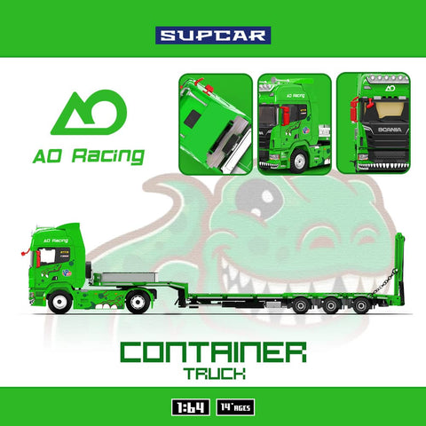 (Pre-Order) 1/64 SupCar SC647506 Scania S730 Tyrannosaurus Green