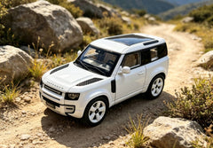 (Pre-Order) 1/64 Vehicle Model VMLRD90W Land Rover Defender 90 Pearl White