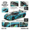 (Pre-Order) 1/64 Happycar KO-04 Koenigsegg Agera RS Blue/ Green