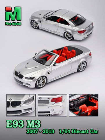 (Pre-Order) 1/64 Fine Model FMBE93S BMW M3 E93 Silver