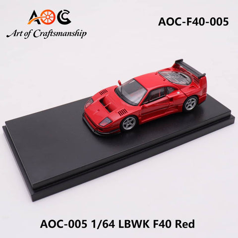 (Pre-Order) 1/64 AOC AOC-F40-005 Ferrari F40 Red