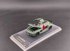 (Pre-Order) 1/64 FineWorks64 FWMBSLSFG Mercedes-Benz SLS AMG Black Series Fighter Green