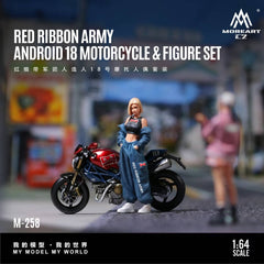 (Pre-Order) 1/64 MoreArt MO222258 Motorcycle w/ Red Ribbon Army Android 18