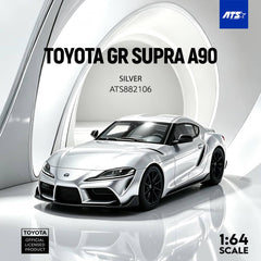 (Pre-Order) 1/64 ATS Models ATS882106 Toyota GR Supra A90 Silver