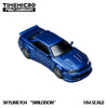 (Pre-Order) 1/64 Time Micro TM648403 Nissan Skyline GT-R R34 Smilodon Blue