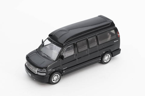 (Pre-Order) 1/64 Shadow 288 GMC Savana Explorer Black