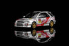 (Pre-Order) 1/64 Motorhelix M67109 Subaru Impreza Wagon WRX STi Ver 6 Cusco Silver #77
