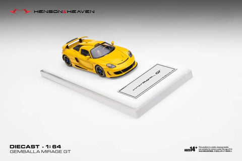 (Pre-Order) 1/64 Henson & Heaven HHPCY Gemballa Mirage GT Pearl Yellow