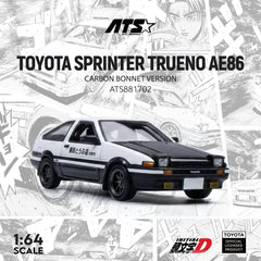 (Pre-Order) 1/64 ATS Models ATS881702 Toyota Sprinter Trueno AE86 Initial D w/ Carbon Bonnet