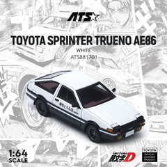 (Pre-Order) 1/64 ATS Models ATS881701 Toyota Sprinter Trueno AE86 Initial D White