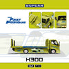 (Pre-Order) 1/64 SupCar SC647251 Hino 300 Tow Truck FNF Green