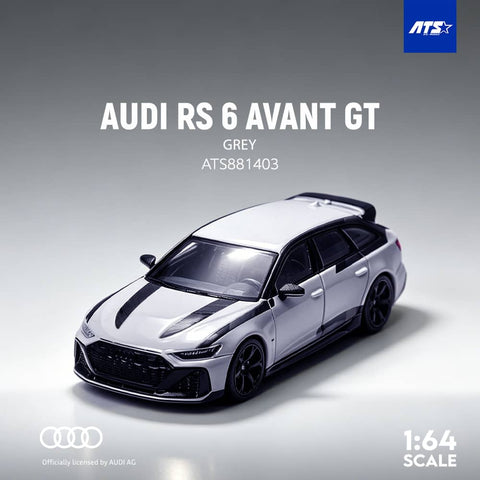 (Pre-Order) 1/64 ATS Models ATS881403 Audi RS6 Avant GT Grey