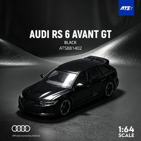 (Pre-Order) 1/64 ATS Models ATS881402 Audi RS6 Avant GT Black