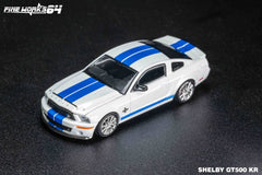(Pre-Order) 1/64 FineWorks64 FWFMWBL Shelby GT500 KR White w/ Blue Stripes