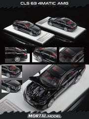 (Pre-Order) 1/64 Mortal MMBCLS63BK Mercedes-Benz CLS 63 AMG C218 Metallic Black