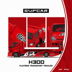 (Pre-Order) 1/64 SupCar SC647253 Hino 300 Tow Truck FNF Red