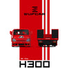 (Pre-Order) 1/64 SupCar SC647253 Hino 300 Tow Truck FNF Red