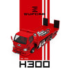 (Pre-Order) 1/64 SupCar SC647253 Hino 300 Tow Truck FNF Red