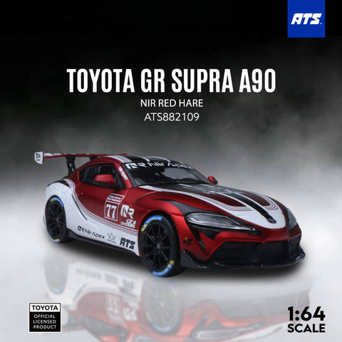 (Pre-Order) 1/64 ATS Models ATS882109 Toyota GR Supra A90 Nir Red Hare #77