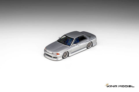 (Pre-Order) 1/64 King Model KMNSR32S Uras R32GTS-T Type-M Gloss Silver