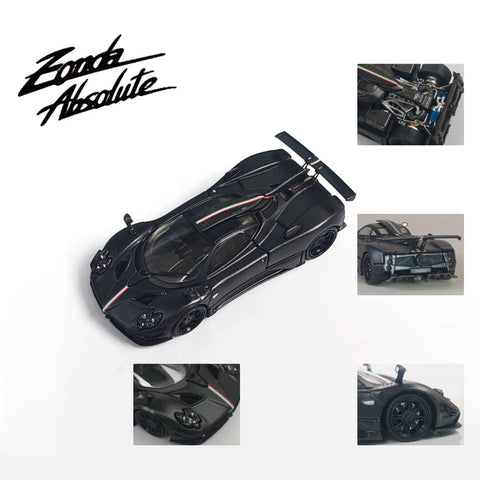 (Pre-Order) 1/64 Rhino Model RMPZCI Pagani Zonda 1 of 1 Full Carbon w/ Italia Stripes