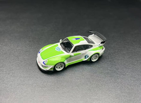 (Pre-Order) 1/64 Flame FP993WG RWB 993 White/ Green