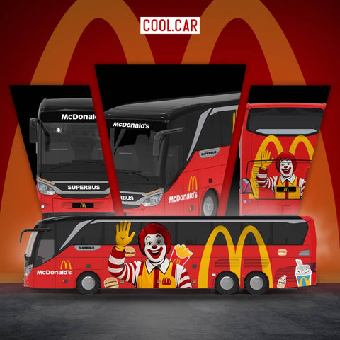 (Pre-Order) 1/64 Cool Car CC800705 Setra Bus McDonald's