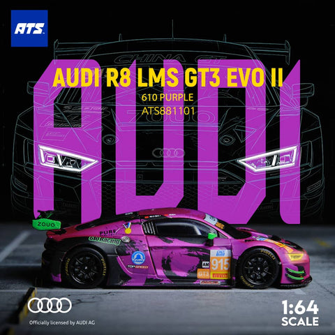 (Pre-Order) 1/64 ATS Models ATS881101 Audi R8 LMS GT3 Evo II 610 Racing #915