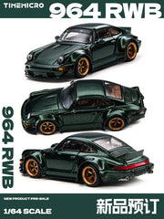 (Pre-Order) 1/64 Time Micro TM648509 RWB 964 GT Wing Green