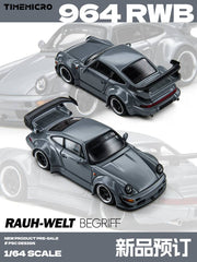 (Pre-Order) 1/64 Time Micro TM648508 RWB 964 GT Wing Grey