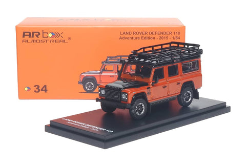 (Pre-Order) 1/64 Almost Real 610301001 Land Rover Defender 110 Adventure Edition 2015 Lava Orange