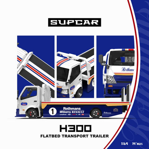 (Pre-Order) 1/64 SupCar SC647254 Hino 300 Tow Truck Rothmans #1