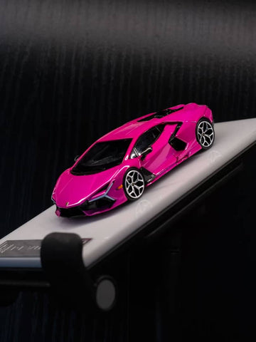 (Pre-Order) 1/64 YS Model YSLRPK Lamborghini Revuelto Metallic Pink